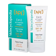 Skincyclopedia SPF50 Sun Protection Face Fluid With 10% Anti-Blemish Complex (50mL)