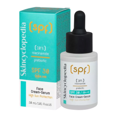 Skincyclopedia SPF30 Sun Protection Anti-Blemish Face Cream-Serum With 10% Niacinamide (30mL)