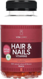 VitaYummy Hair & Nails Vitamins Peach (60pcs)