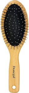 Donegal Wooden Hair Brush with Metal Pins
