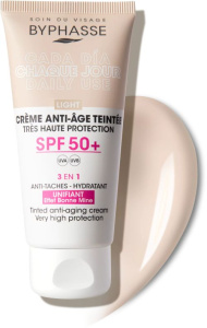 Byphasse Anti-Aging Tinted Light Face Cream SPF50+ (50mL)